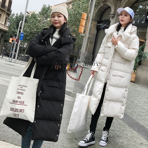 down cotton female long thickened mian bao fu students over-the-knee coat coat new korean winter spandex, Black
down cotton female long thickened mian bao fu students over-the-knee coat coat new korean winter spandex, Black