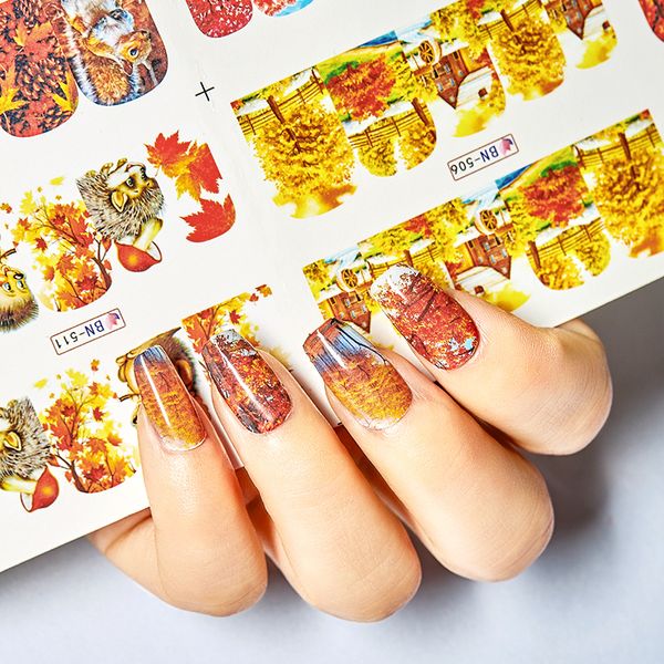 meet across gold leaf maple nail stickers autumn water transfer decals nail art sliders for manicure adhesive decorations, Black
meet across gold leaf maple nail stickers autumn water transfer decals nail art sliders for manicure adhesive decorations, Black
