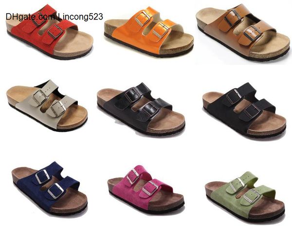 2020 men s flat sandals women double buckle famous style arizona summer beach design shoes genuine leather slippers with orignal, Black
2020 men s flat sandals women double buckle famous style arizona summer beach design shoes genuine leather slippers with orignal, Black