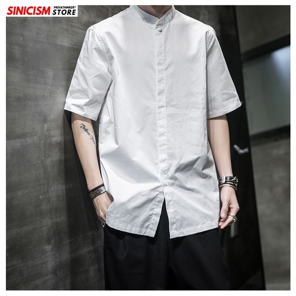 sinicism store men solid casual linen shirts 2020 mens short sleeve vintage shirt chinese style summer male clothing oversize, White;black
sinicism store men solid casual linen shirts 2020 mens short sleeve vintage shirt chinese style summer male clothing oversize, White;black