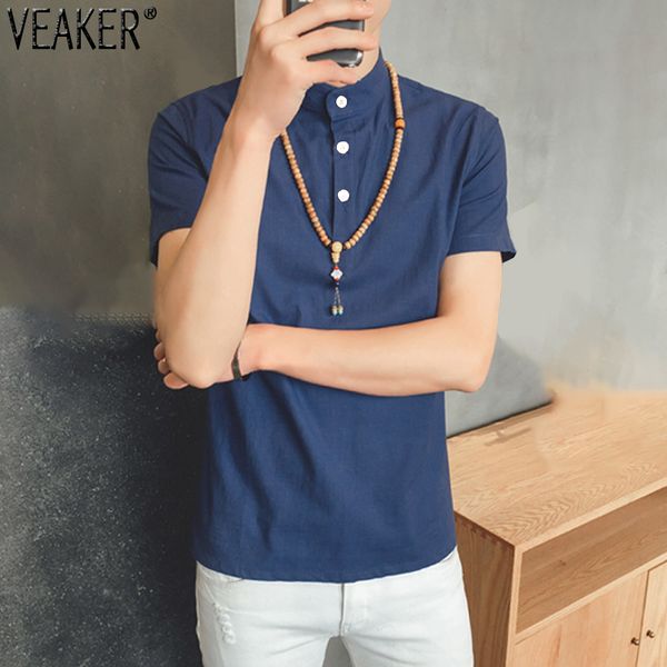 2020 summer new men's cotton linen shirts chinese style slim fit short sleeve shirt men solid color linen shirt s-3xl, White;black
2020 summer new men's cotton linen shirts chinese style slim fit short sleeve shirt men solid color linen shirt s-3xl, White;black