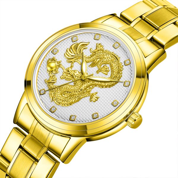 fashion golden embossed dragon watches luxury business mens watch stainless steel quartz wristwatches clock male relogio masculino, Slivery;brown
fashion golden embossed dragon watches luxury business mens watch stainless steel quartz wristwatches clock male relogio masculino, Slivery;brown