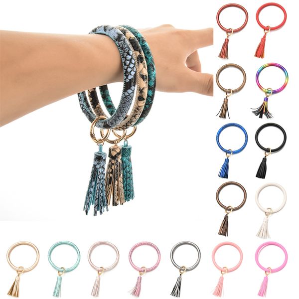 women wristlet keychain girl bag car key ring holder wrist strap wholesale pu leather leopard tassel big o circle key chain, Silver
women wristlet keychain girl bag car key ring holder wrist strap wholesale pu leather leopard tassel big o circle key chain, Silver