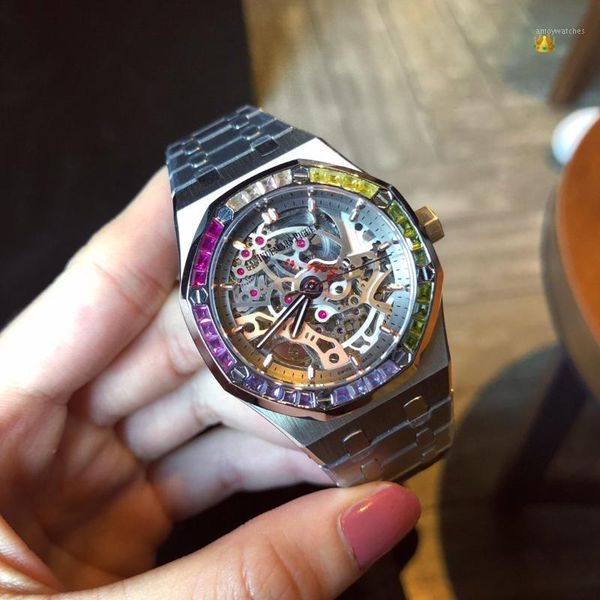 women watches automati movement 37mm stainless steel band watches watch male clock1, Slivery;brown
women watches automati movement 37mm stainless steel band watches watch male clock1, Slivery;brown