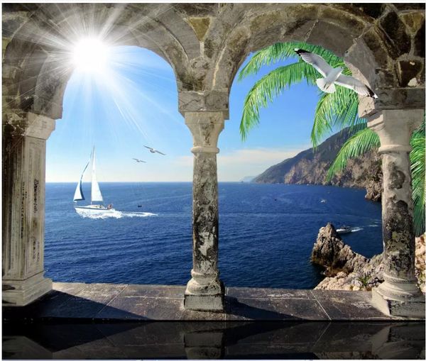 3d p wallpaper high-end custom mural silk wall sticker mediterranean arch sailboat coco castle vintage background wall papel de parede
3d p wallpaper high-end custom mural silk wall sticker mediterranean arch sailboat coco castle vintage background wall papel de parede