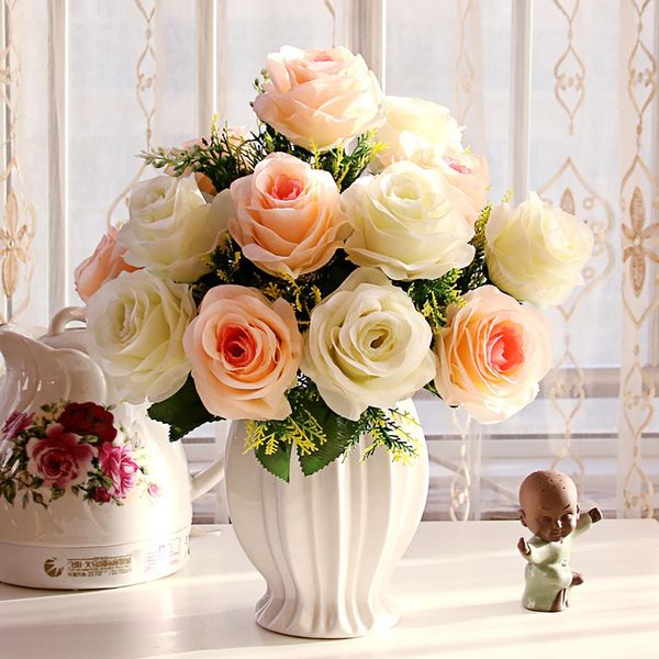 40cm artificial rose flowers wedding bouquet white pink thai royal rose silk flowers home decoration wedding party decor
40cm artificial rose flowers wedding bouquet white pink thai royal rose silk flowers home decoration wedding party decor