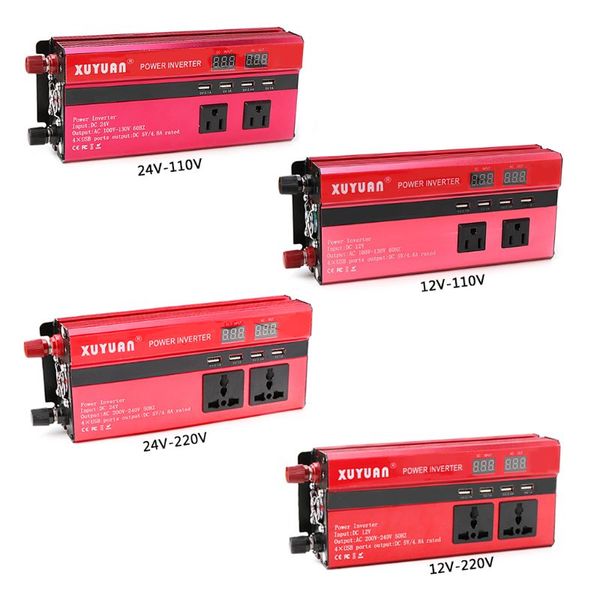 new 1 set 4000w solar auto car power inverter led dc 12/24v to ac110/220v sine wave converter 4 usb interfaces car inverter
new 1 set 4000w solar auto car power inverter led dc 12/24v to ac110/220v sine wave converter 4 usb interfaces car inverter