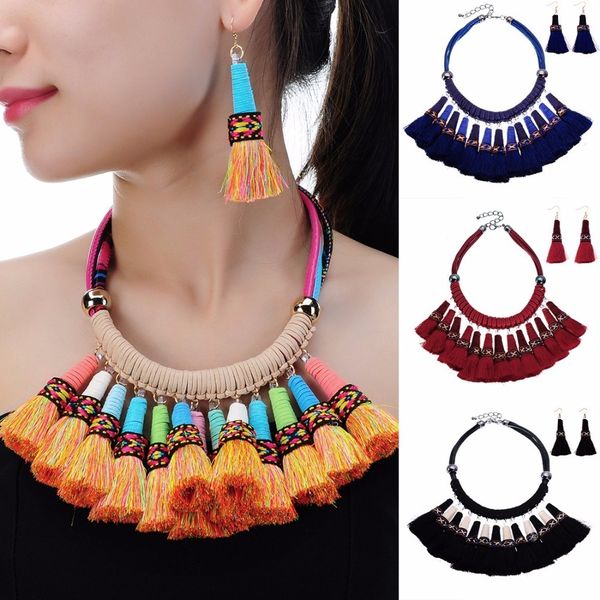 jerollin women fashion mulitycolor chain tassels necklace statement bib jewelry big pendant necklace, Silver
jerollin women fashion mulitycolor chain tassels necklace statement bib jewelry big pendant necklace, Silver