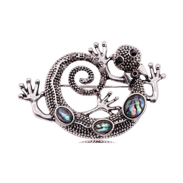 shell house lizard brooch alloy diamond all-match women's brooch parts pin, Gray
shell house lizard brooch alloy diamond all-match women's brooch parts pin, Gray