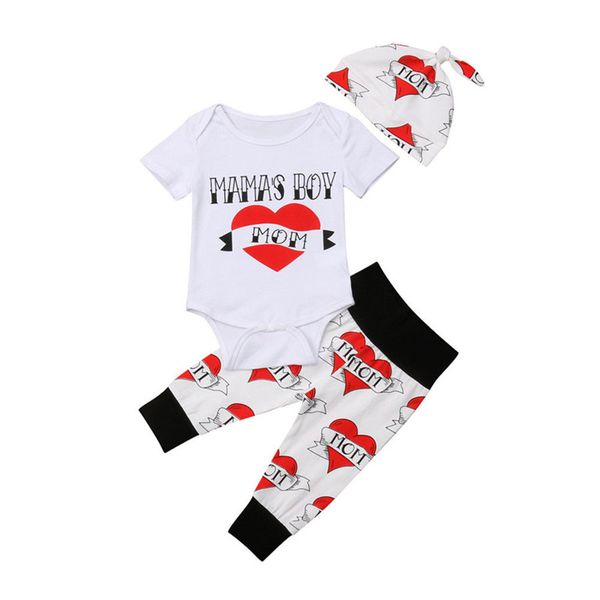 0-18m newborn kids baby boys clothing infant romper bodysuit pants sweet heart print cotton outfits cute child clothes set, White
0-18m newborn kids baby boys clothing infant romper bodysuit pants sweet heart print cotton outfits cute child clothes set, White