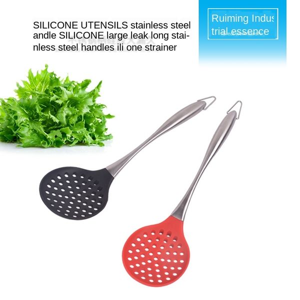 stainless steel hollow handle food-grade silicone big colander practical kitchen utensils big fishing fence
stainless steel hollow handle food-grade silicone big colander practical kitchen utensils big fishing fence