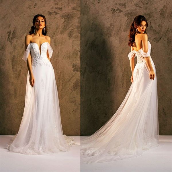boho a-line wedding dresses sweetheart sleeveless appliqued lace bridal gown backless sweep train beach robes de mariée sell, White
boho a-line wedding dresses sweetheart sleeveless appliqued lace bridal gown backless sweep train beach robes de mariée sell, White