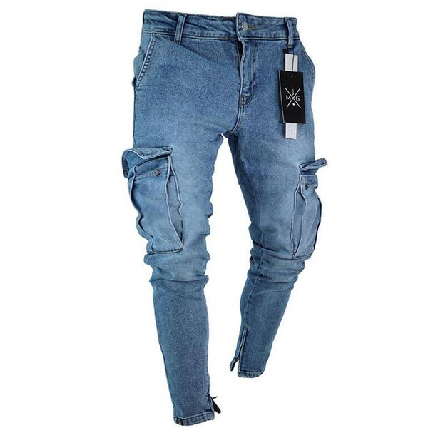 men women fashion elastic zipper broken hole jeans pencil pants casual fashion elastic tight pants feet, Blue
men women fashion elastic zipper broken hole jeans pencil pants casual fashion elastic tight pants feet, Blue