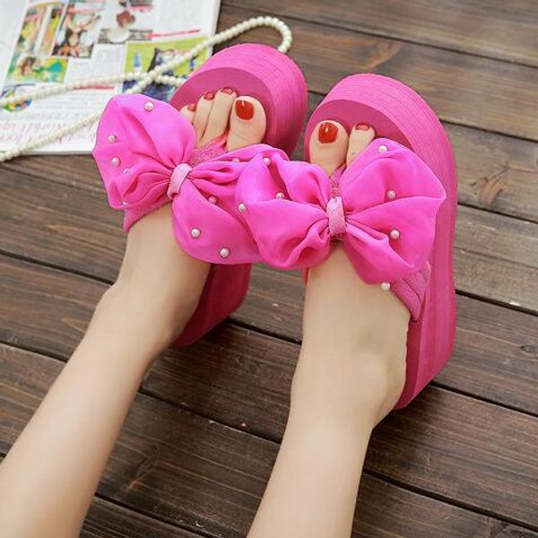 ladies sweet beach sandals clip toe flipflops bow-knot woman slippers beading slides platform sandals woman flower shoe, Black
ladies sweet beach sandals clip toe flipflops bow-knot woman slippers beading slides platform sandals woman flower shoe, Black