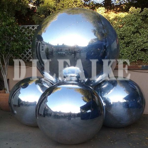 1m/1.5m/2m Diameter Inflatable Mirror Ball , Reflective Inflatable Mirror Balls For Stage Decoration/christmas / Halloween / Bar