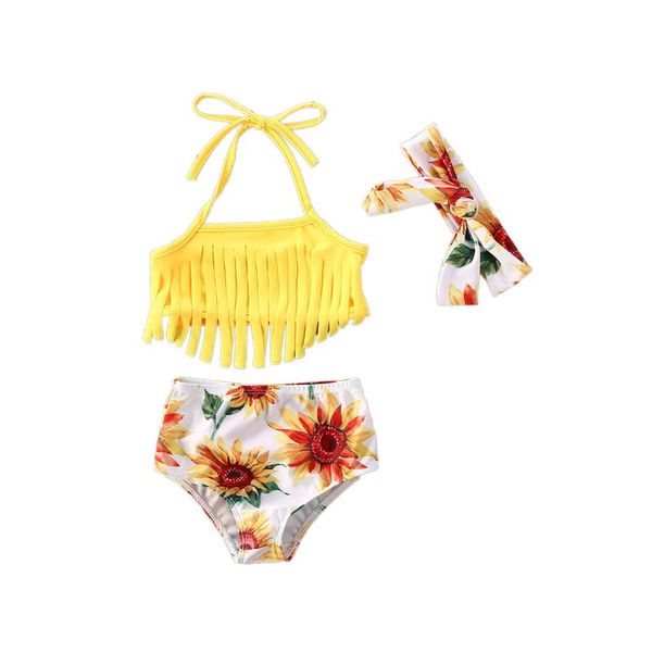 baby girl swimsuit three-piece set strappy bikini long tassel decoration printed shorts bow headband summer child clothing set, White
baby girl swimsuit three-piece set strappy bikini long tassel decoration printed shorts bow headband summer child clothing set, White