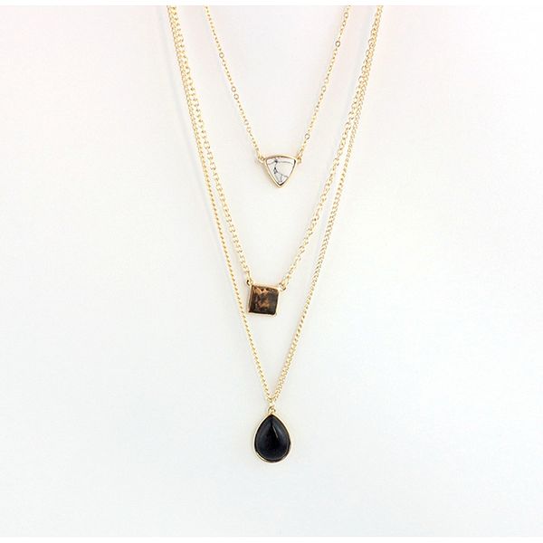 triangle green pendant multilayer necklace women gold square choker necklaces pendants bohemian jewelry sne160074, Silver
triangle green pendant multilayer necklace women gold square choker necklaces pendants bohemian jewelry sne160074, Silver
