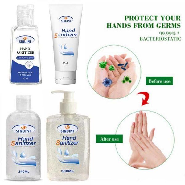 50ml 100ml 300ml dhl disposable hand sanitizer gel moisturizing disinfection anti-bacteria travel portable no clean waterless cle
50ml 100ml 300ml dhl disposable hand sanitizer gel moisturizing disinfection anti-bacteria travel portable no clean waterless cle