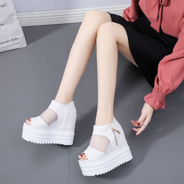 fish mouth shoes women 2020 summer new thick bottom wedge high-heeled mesh women's shoes thick bottom roman sandals, Black
fish mouth shoes women 2020 summer new thick bottom wedge high-heeled mesh women's shoes thick bottom roman sandals, Black