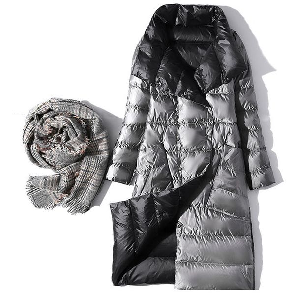women double side down long parkas winter turtleneck space cotton coat double side breasted thick warm parkas snow outwear, Black
women double side down long parkas winter turtleneck space cotton coat double side breasted thick warm parkas snow outwear, Black