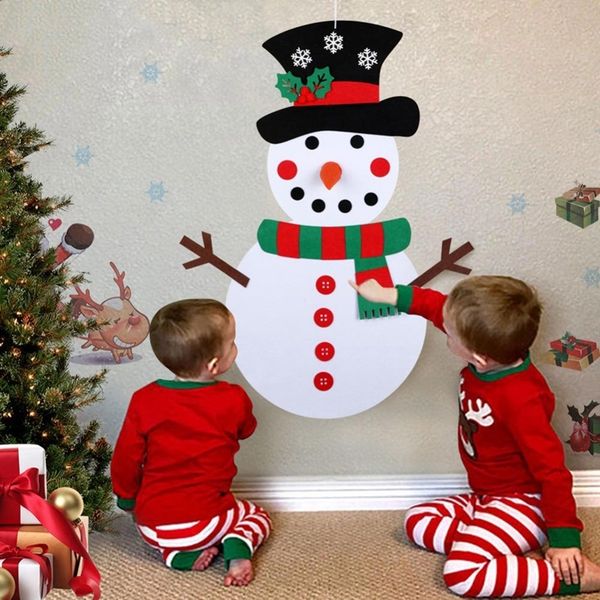 christmas diy felt snowman new year gift kids toys with ornaments door wall hanging kit christmas decorations for home christmas decorations
christmas diy felt snowman new year gift kids toys with ornaments door wall hanging kit christmas decorations for home christmas decorations