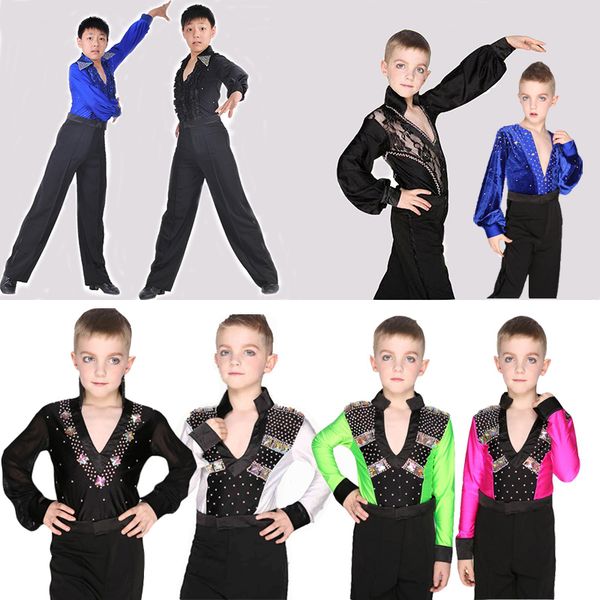 child ballroom dance boys latin dance shirt leotard stage & wear for boys, Black;red
child ballroom dance boys latin dance shirt leotard stage & wear for boys, Black;red