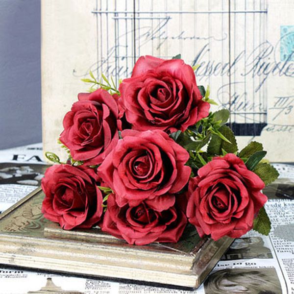 decorative flowers & wreaths artificial silk 1 bunch french rose floral bouquet fake flower arrange table daisy wedding decor party accessor
decorative flowers & wreaths artificial silk 1 bunch french rose floral bouquet fake flower arrange table daisy wedding decor party accessor