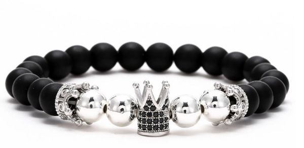 8mm dyvt4 gold silver copper cz zircon cubic zirconia elastic adjusted men women crown buddha yoga bracelet bangles, Black
8mm dyvt4 gold silver copper cz zircon cubic zirconia elastic adjusted men women crown buddha yoga bracelet bangles, Black