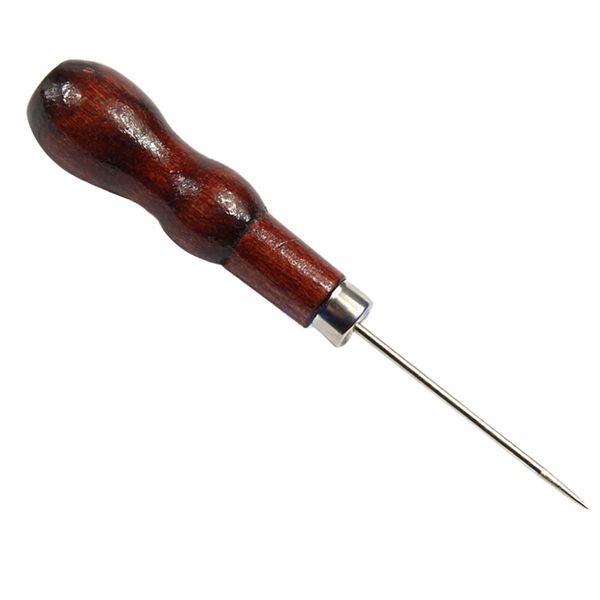 wooden handle steel needle sewing awl hole maker for canvas leather tools, Black
wooden handle steel needle sewing awl hole maker for canvas leather tools, Black