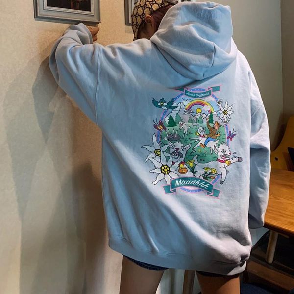 19fw trend cartoon hoodie crazy little goat pink pegasus printing fashion casual cute hoodie sweatshirt cute men women loose hfhlwy029, Black 
19fw trend cartoon hoodie crazy little goat pink pegasus printing fashion casual cute hoodie sweatshirt cute men women loose hfhlwy029, Black