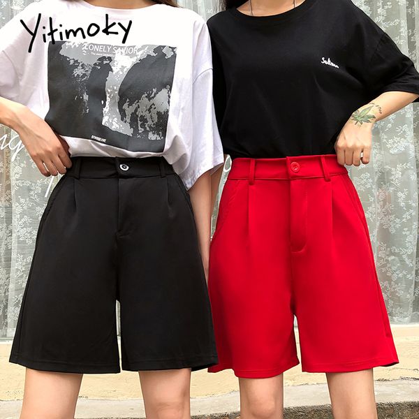 young style women high waist shorts 2020 summer fashion women korean wide leg short plus size red black elastic waist shorts, White;black
young style women high waist shorts 2020 summer fashion women korean wide leg short plus size red black elastic waist shorts, White;black