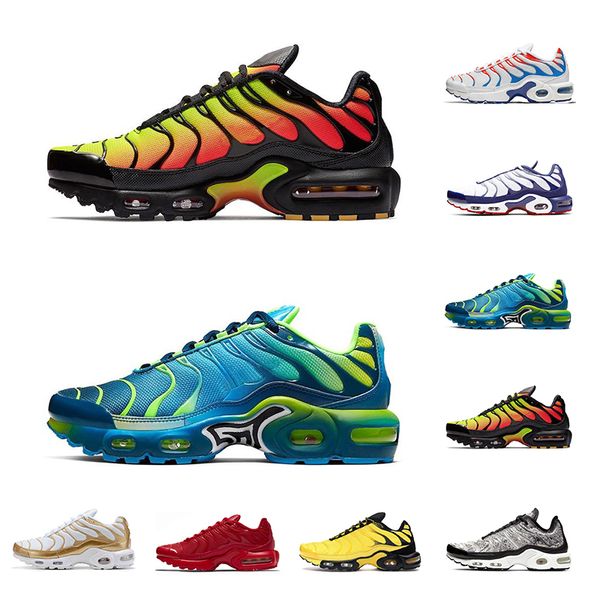 running shoes tn plus for men women frequency pack fade chrome yellow scream green fade blue pink sports sneakers size 36-45
running shoes tn plus for men women frequency pack fade chrome yellow scream green fade blue pink sports sneakers size 36-45