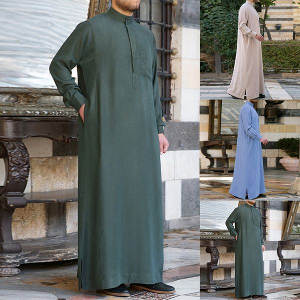 nice men muslim arab islamic kaftan men shirts vintage long shirt plus size robes v-neck long sleeve solid loungewear, White;black
nice men muslim arab islamic kaftan men shirts vintage long shirt plus size robes v-neck long sleeve solid loungewear, White;black