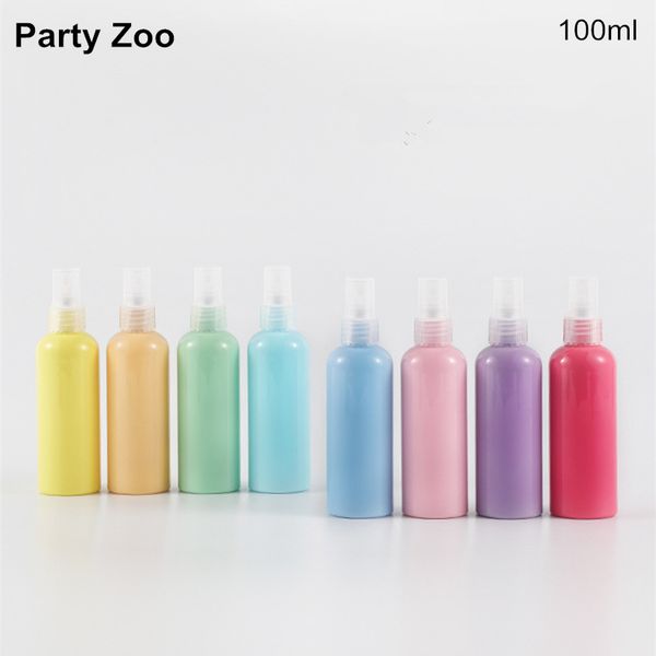 

macaron spray cap pet storage bottle 100ml/3.5oz travel cosmetics repacking bottle wholesale