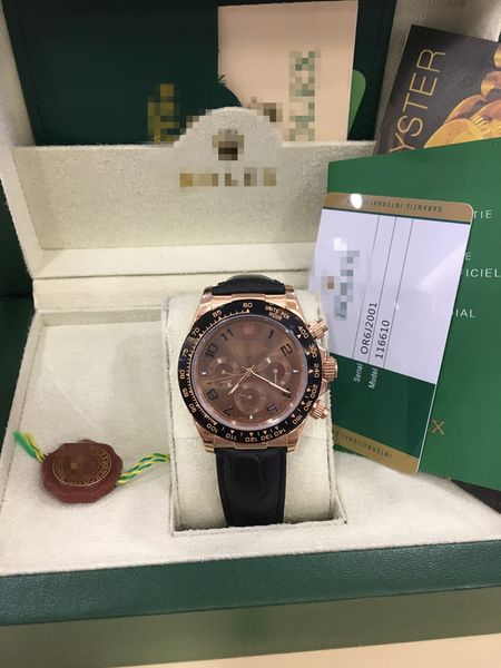with original box wristwatches sapphire 40mm 116509 automatic mechanical leather strap mens men's watch watches no chronograph brown di, Slivery;brown
with original box wristwatches sapphire 40mm 116509 automatic mechanical leather strap mens men's watch watches no chronograph brown di, Slivery;brown