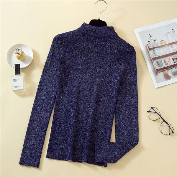new 2020 spring slim half-neck sweater female bright silk knitted sweater long sleeve bottoming jumpers women, White;black
new 2020 spring slim half-neck sweater female bright silk knitted sweater long sleeve bottoming jumpers women, White;black