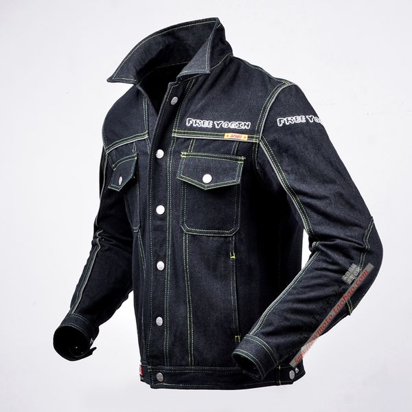 motorcycle locomotive with protective gear lapel jeans riding clothing leisure anti-wrestling jacket male 715
motorcycle locomotive with protective gear lapel jeans riding clothing leisure anti-wrestling jacket male 715