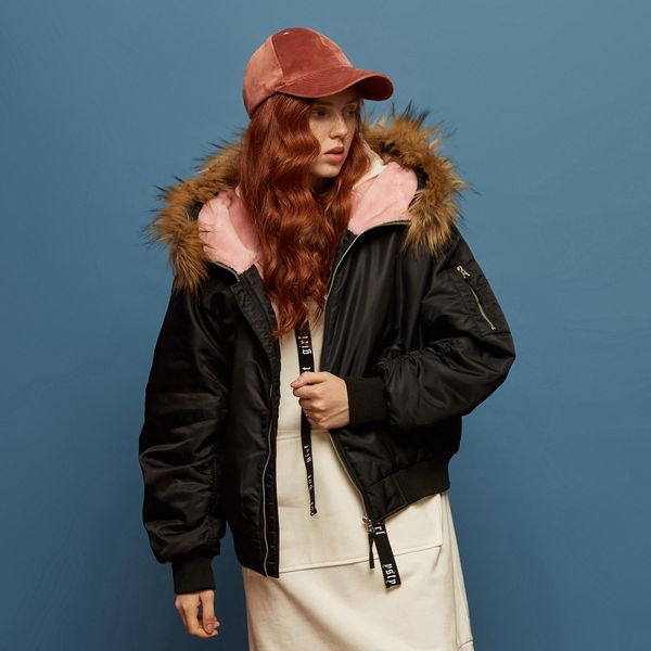 metersbonwe winter jacket female korean edition thin new arrival trend hooded fleece warm coat, Black
metersbonwe winter jacket female korean edition thin new arrival trend hooded fleece warm coat, Black
