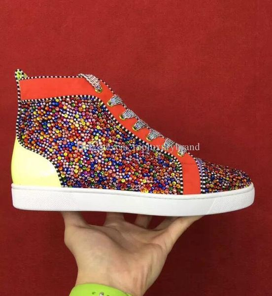 colorful rhinestone strass pik spikes red bottom designer mens strass sneaker fashion walking dress wedding casual lace-up leisure shoes, Black
colorful rhinestone strass pik spikes red bottom designer mens strass sneaker fashion walking dress wedding casual lace-up leisure shoes, Black