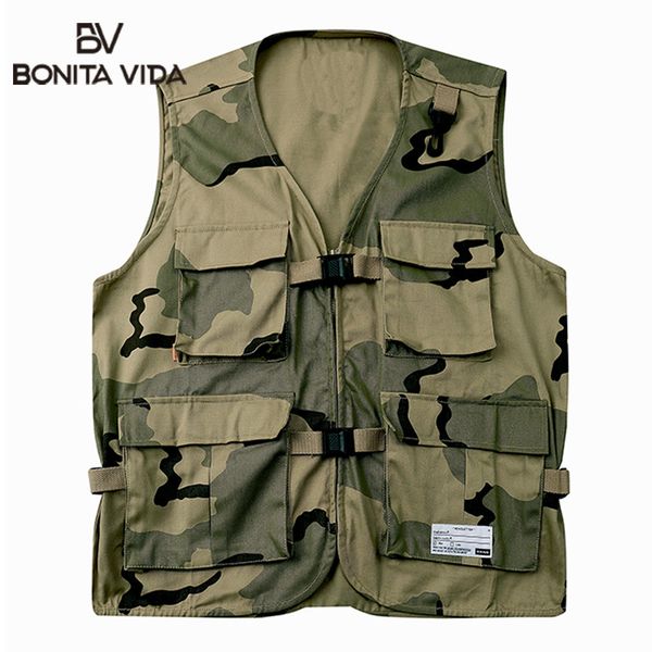 japan style harajuku camouflage vests men fashion cotton casual sleeveless jacket multifunction pocket waistcoat, Black;white
japan style harajuku camouflage vests men fashion cotton casual sleeveless jacket multifunction pocket waistcoat, Black;white