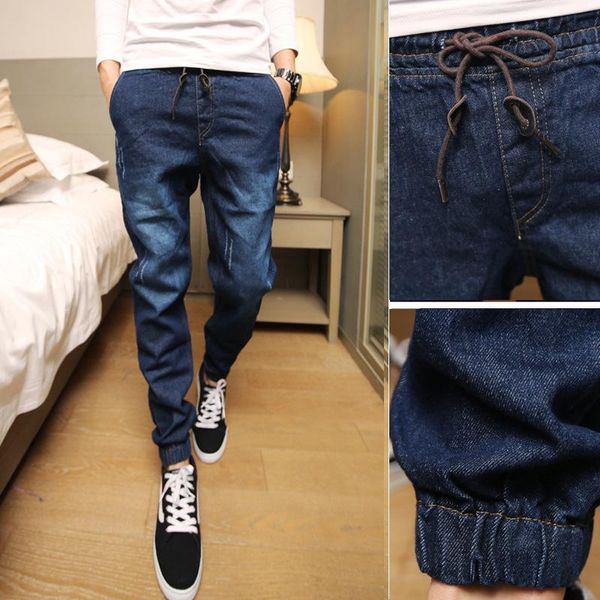 fashion vintage moustache jeans effect elastic waist joggers teenagers boys trousers beam foot halem jeans men demin slim, Blue
fashion vintage moustache jeans effect elastic waist joggers teenagers boys trousers beam foot halem jeans men demin slim, Blue