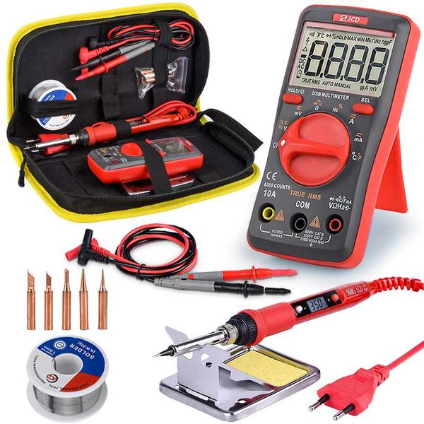 jcd soldering iron with usb charging digital multimeter kit adjustable temperature auto ranging ac/dc tester multimetro um16
jcd soldering iron with usb charging digital multimeter kit adjustable temperature auto ranging ac/dc tester multimetro um16
