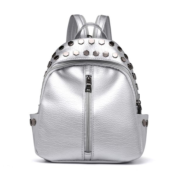 women backpack teenager girls pu leather preppy style school backpack silver rivet women bag travel rucksack
women backpack teenager girls pu leather preppy style school backpack silver rivet women bag travel rucksack