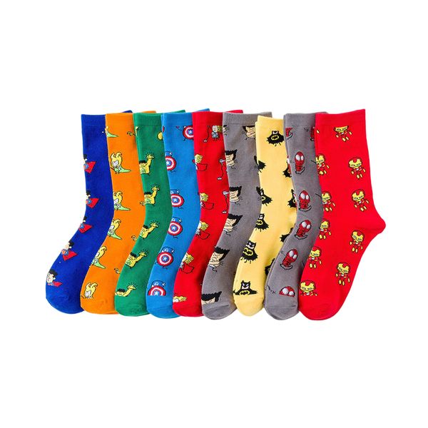 marvel superhero fashion pattern socks batman spiderman superman captain iron man pattern funny man socks give men gifts, Black
marvel superhero fashion pattern socks batman spiderman superman captain iron man pattern funny man socks give men gifts, Black
