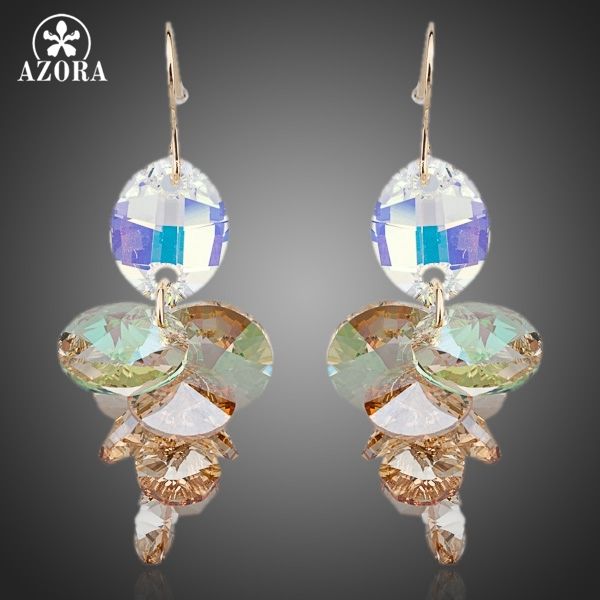 azora unique design gold color stellux austrian crystal water drop drop earrings te0083, Silver
azora unique design gold color stellux austrian crystal water drop drop earrings te0083, Silver