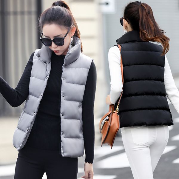 new 2019 autumn winter parkas women sleeveless vest ladies korean casual waistcoat plus size 4xl coat single breasted jackets, Black;white
new 2019 autumn winter parkas women sleeveless vest ladies korean casual waistcoat plus size 4xl coat single breasted jackets, Black;white