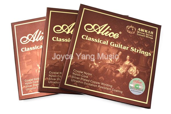 3 sets alice awr18 classical guitar strings crystal nylon silver-plated copper winding ultrathin oxidation resistant 1st-6th
3 sets alice awr18 classical guitar strings crystal nylon silver-plated copper winding ultrathin oxidation resistant 1st-6th