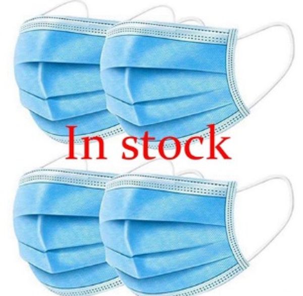 акции dhlin!одноразовые маски для лица с эластичной ушной петлей 3 слойные дышащие и удобные для блокировки пыли пакет защиты от загрязнения