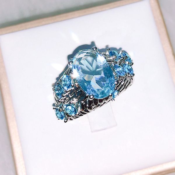 925 sliver sapphire diamond ring for women blue z oval jewelry fine anillos wedding gemstone bizuteria simulated 925 rings, Golden;silver
925 sliver sapphire diamond ring for women blue z oval jewelry fine anillos wedding gemstone bizuteria simulated 925 rings, Golden;silver