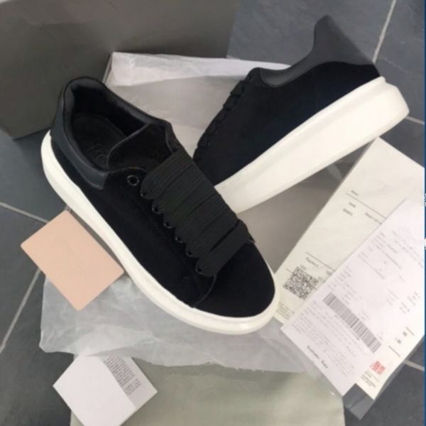 new classic men womens fashion velvet leather sneakers mens women flat runners trainer shoes, Black
new classic men womens fashion velvet leather sneakers mens women flat runners trainer shoes, Black